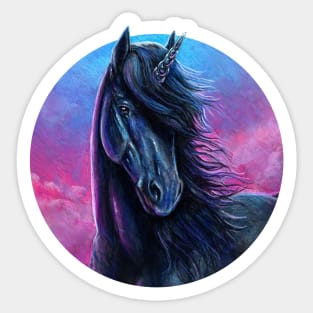 Ebony Unicorn Sticker